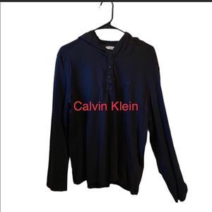 Calvin Klein Hooded Henley Long Sleeve